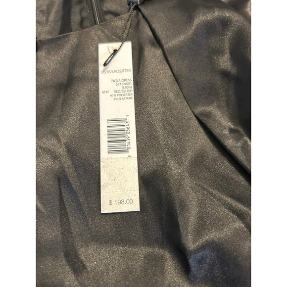 NWT Tahari Black/Red Tilda Dress - Size 18 - Picture 7 of 11